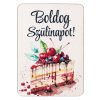 4db. "Boldog szülinapot!" feliratos dekor fa tábla 7 x 5cm